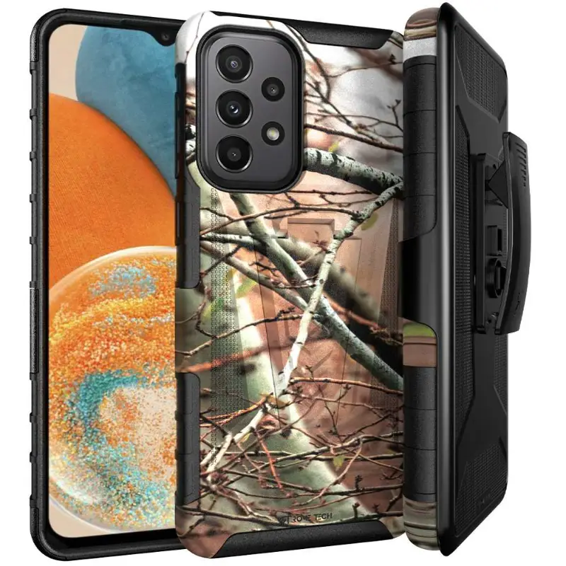 Samsung Galaxy A23 5G Dual-Layer Holster Case with Kickstand - Image 9