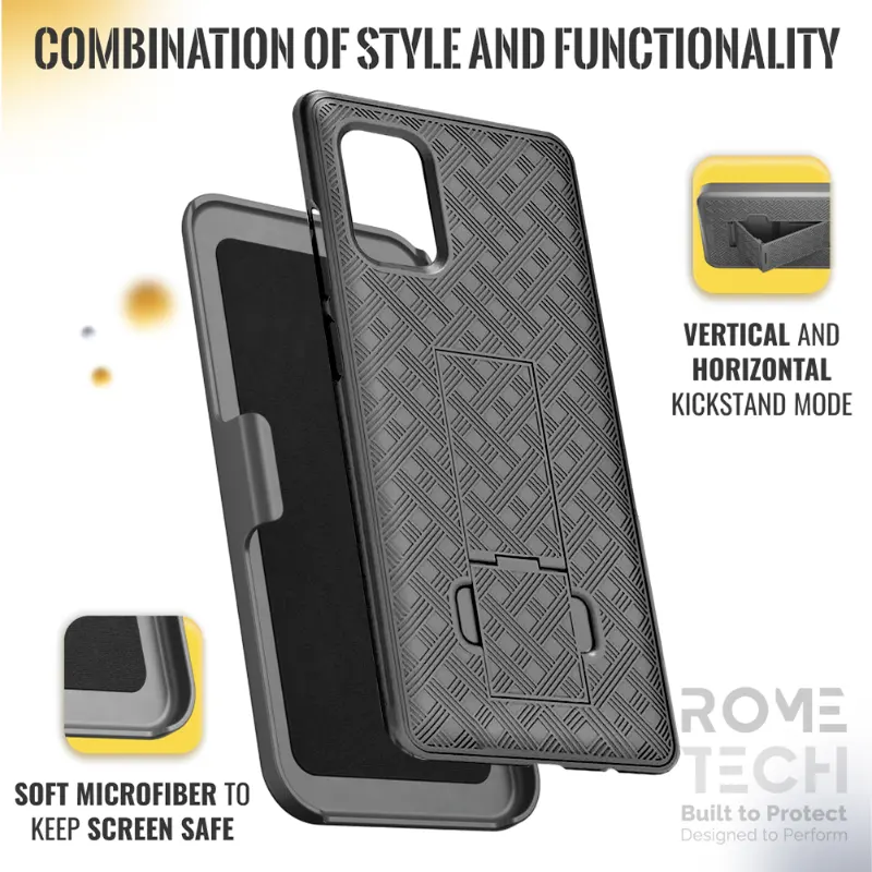 Samsung Galaxy A51 5G / A51 5G UW Belt Clip Holster Phone Case - Image 5