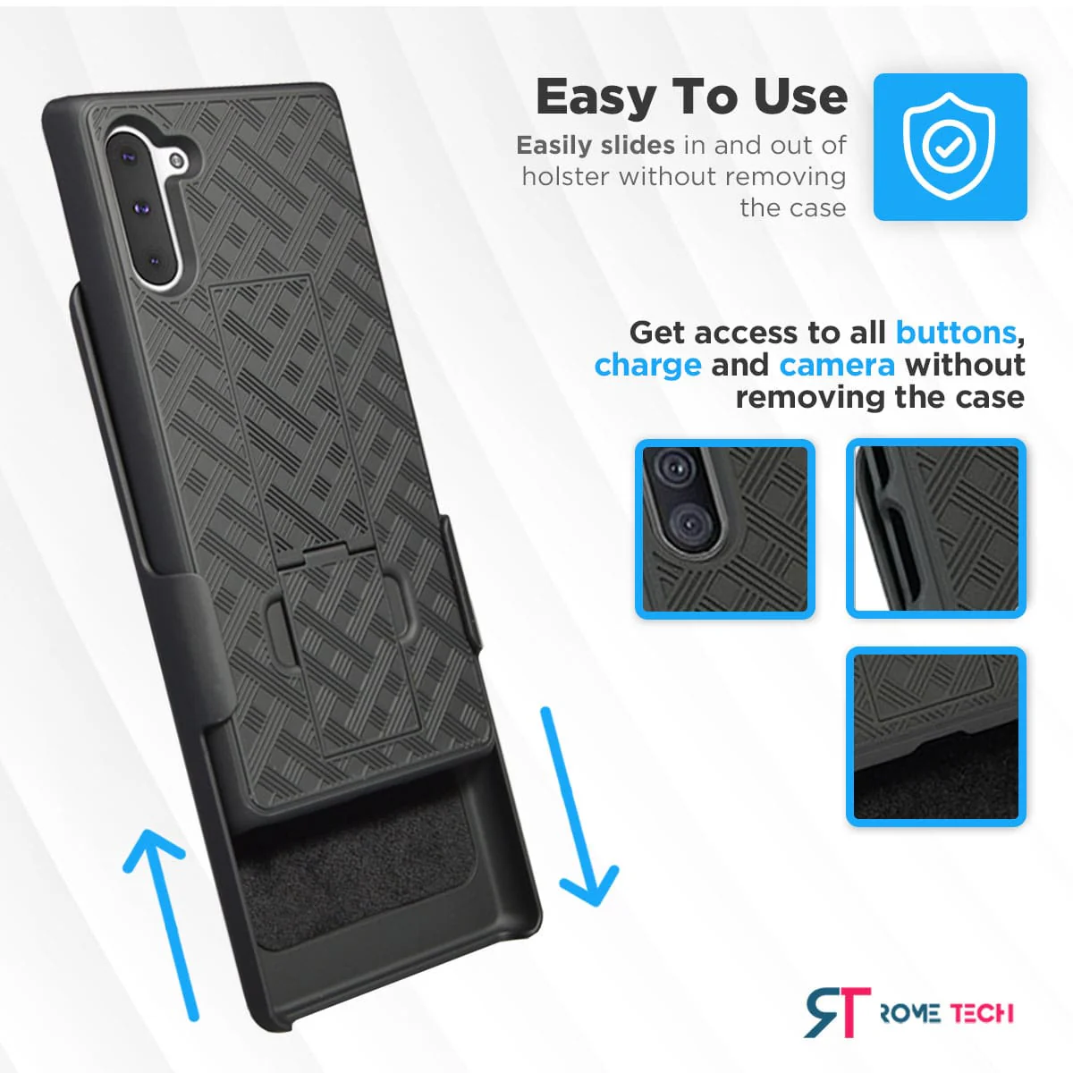 Samsung Galaxy Note 10 Belt Clip Holster Phone Case - Image 4