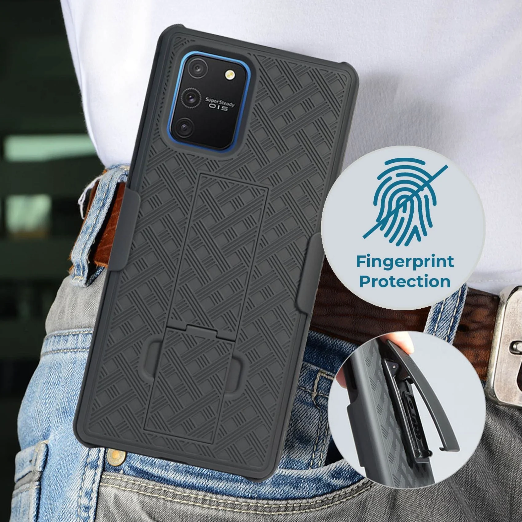 Samsung Galaxy S10 Lite Belt Clip Holster Phone Case - Image 9