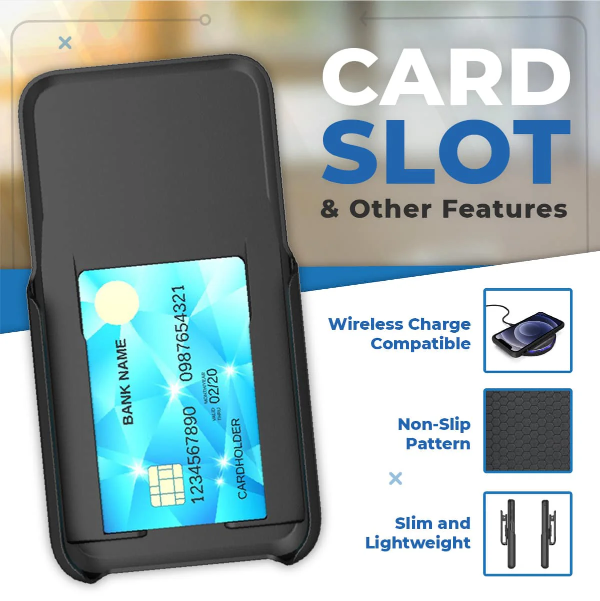 Samsung Galaxy S21 FE Dual-Layer Holster Case with Card Slot - Image 5