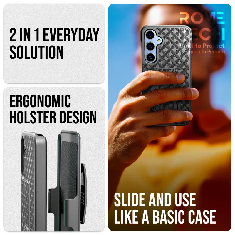Samsung Galaxy S24 FE (2024) Belt Clip Holster Phone Case - Image 4