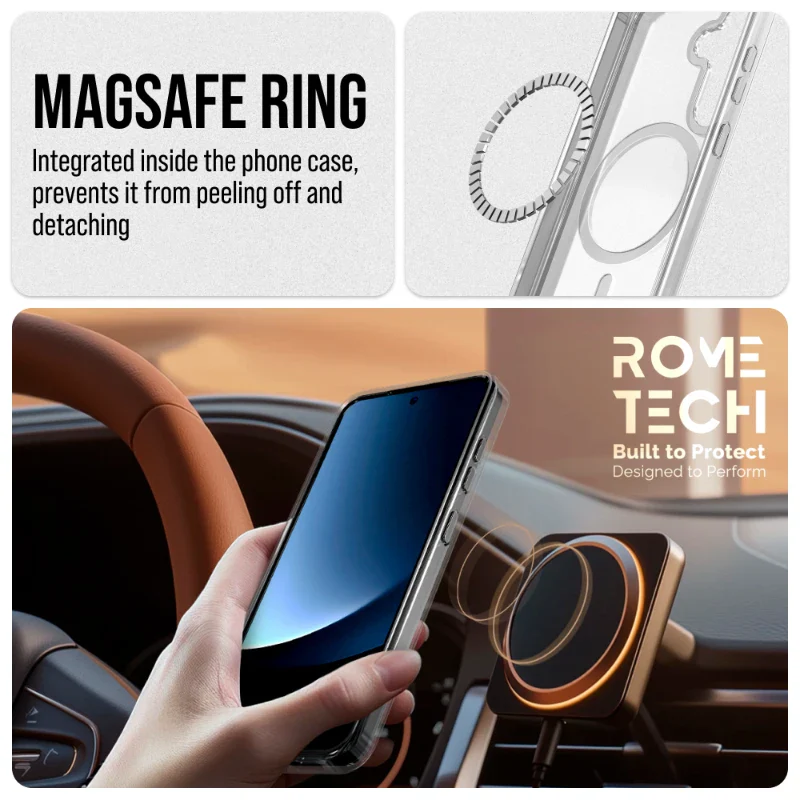Samsung Galaxy S25 Plus Hybrid Shockproof Clear Slim Acrylic Case with MagSafe - Image 6