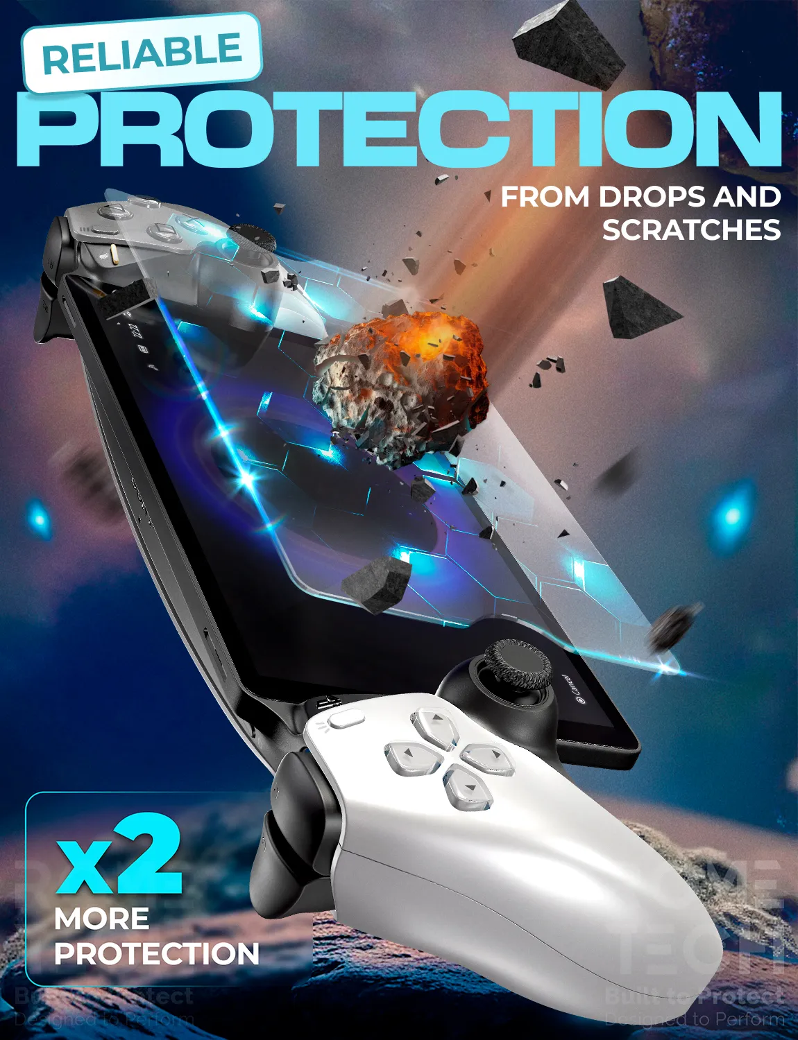 Screen Protector for PS5 Playstation Portal Handheld Remote Player 3 Per Pack - Image 3