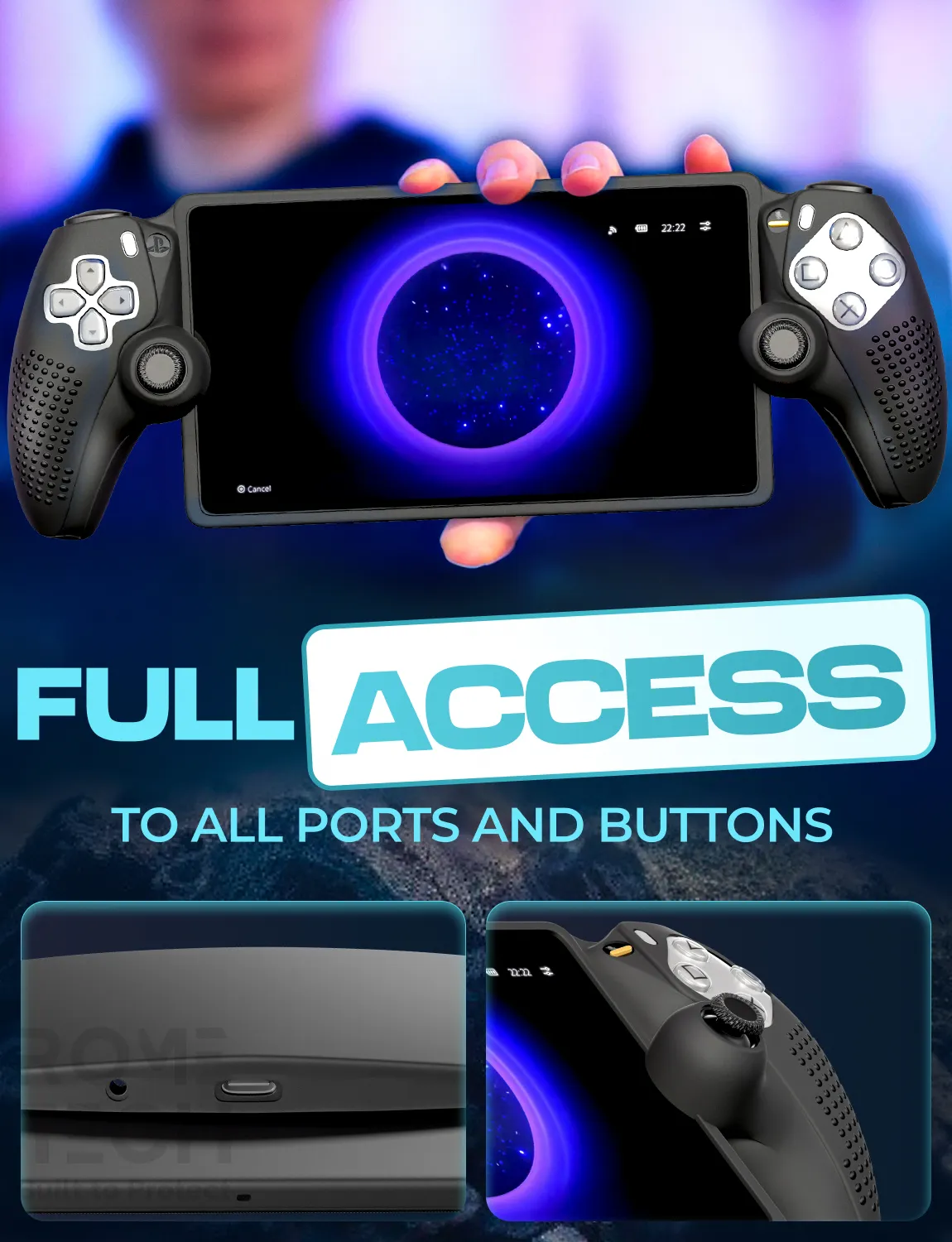 Silicone Case Anti-Slip for PS5 Playstation Portal Remote Player - Image 4