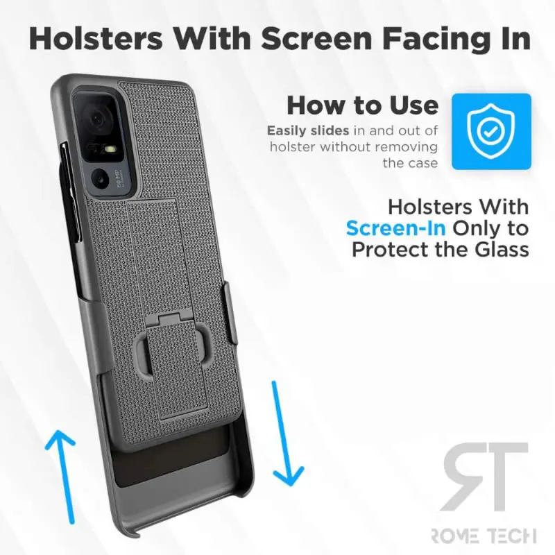 TCL 50 XE NXTPAPER 5G Shell Holster Combo Case - Image 3